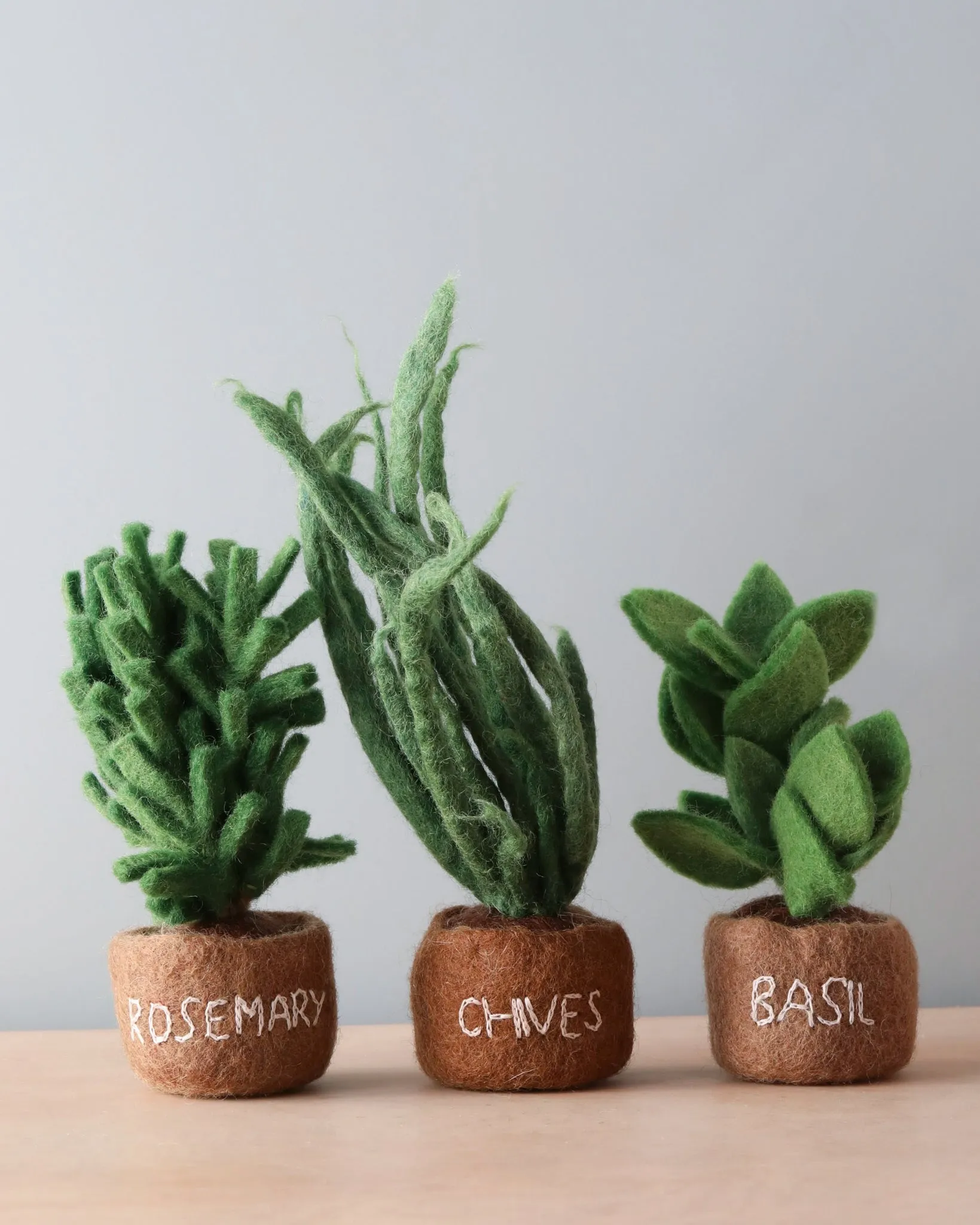 Handcrafted Felt Herb Decorations