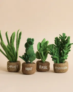 Handcrafted Felt Herb Decorations