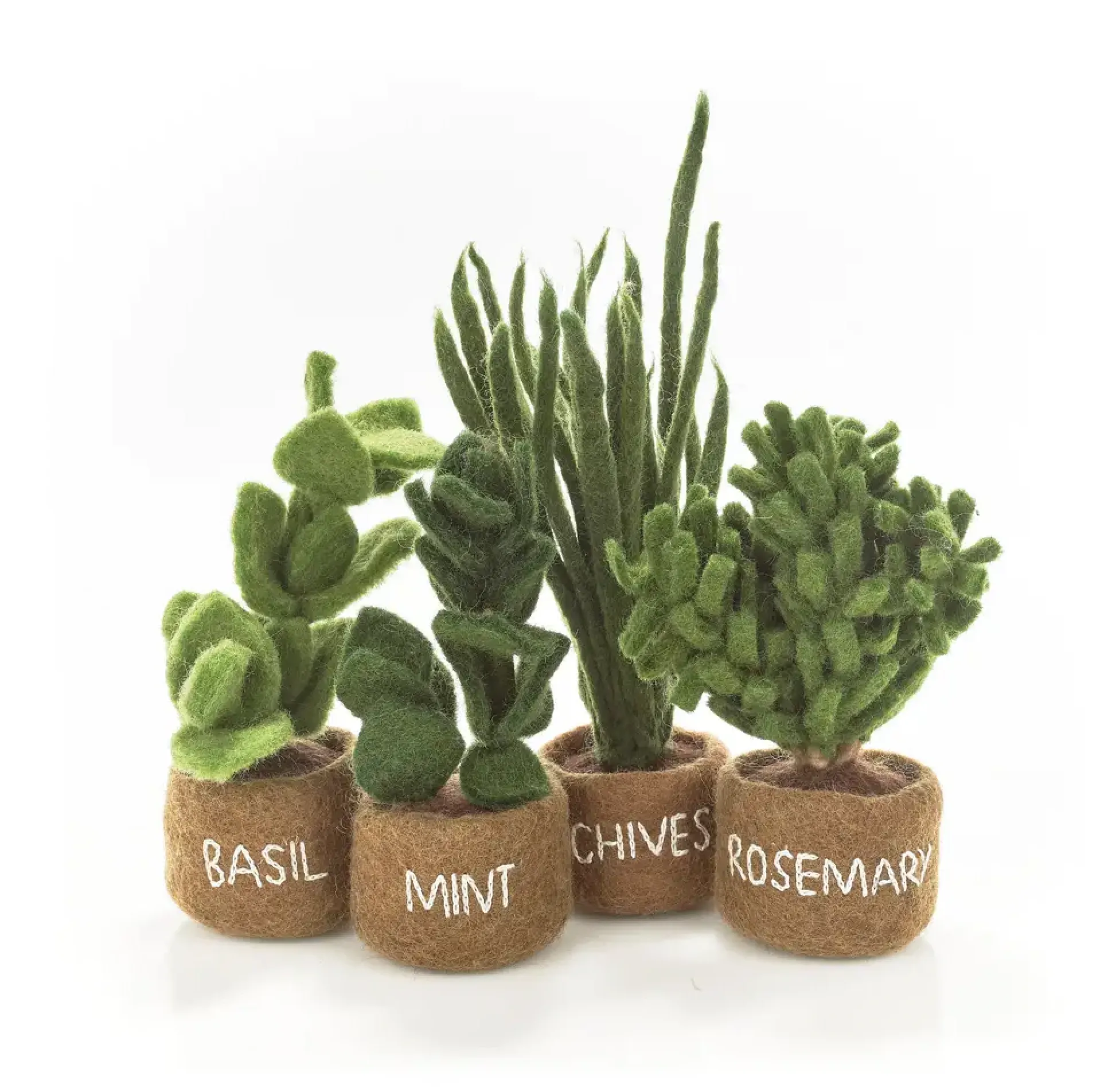 Handcrafted Felt Herb Decorations