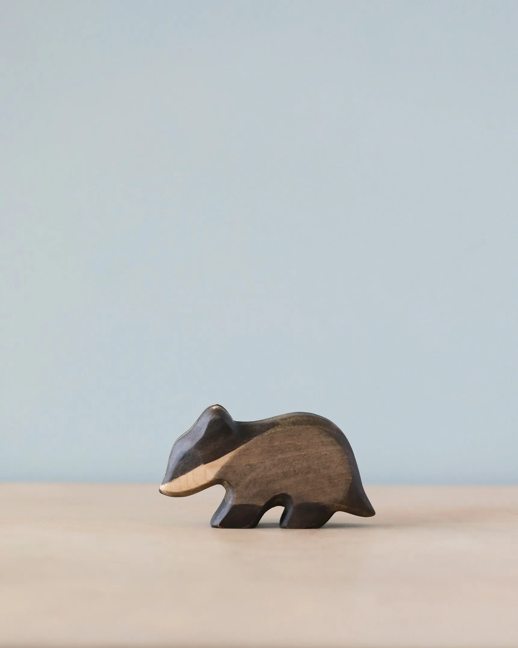 Handmade Badger Wooden Forest