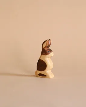 Handmade Holzwald Standing Spotted Rabbit