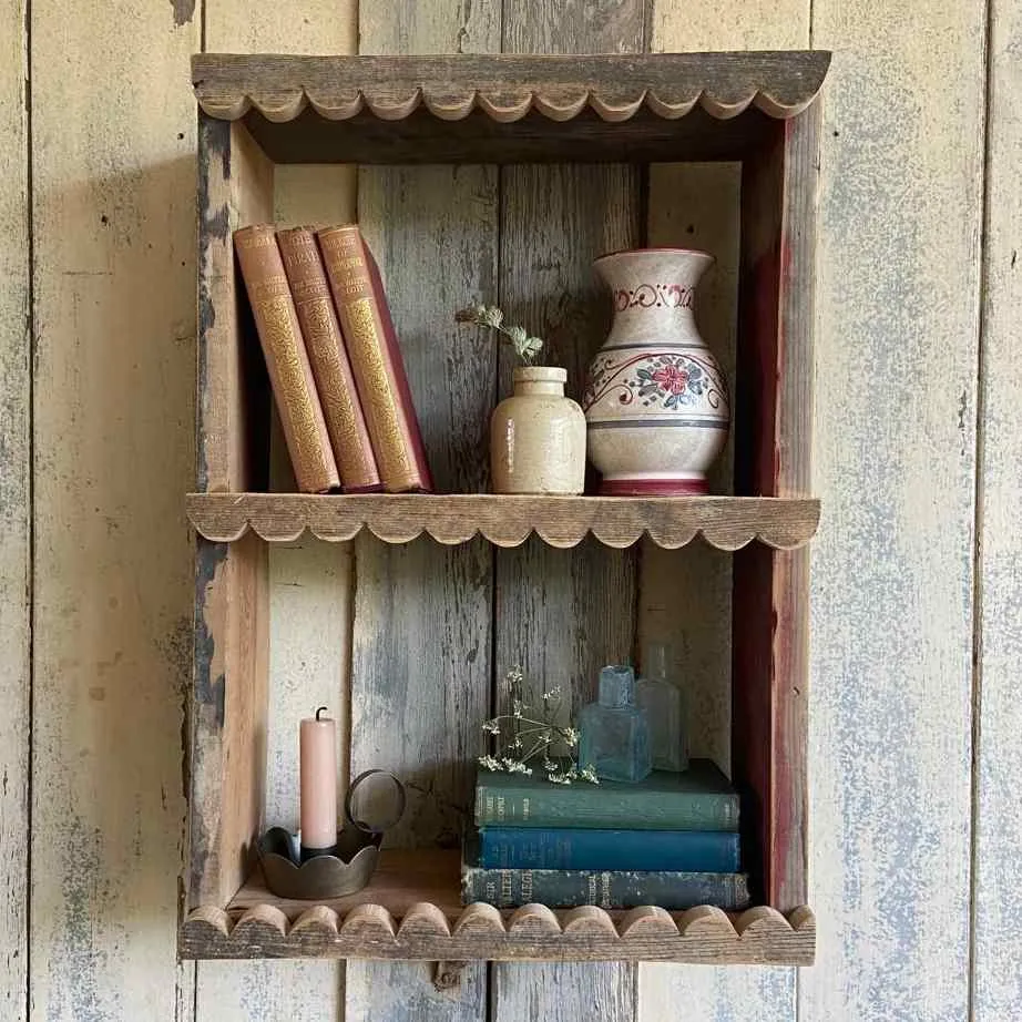 Handmade Scalloped Wall Unit