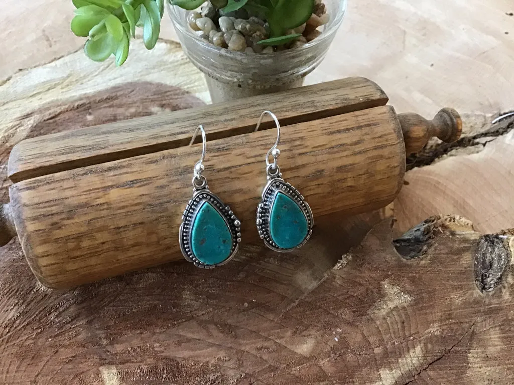 Handmade Sterling & Turquoise Earring