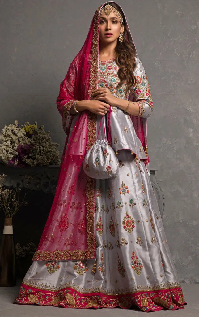 Handwork Embroidered Taffeta Luxury Lehenga Choli | SHAHIZAIB | L201919