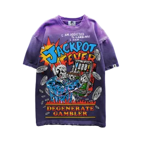 Jackpot Fever T-Shirt - Faded Purple