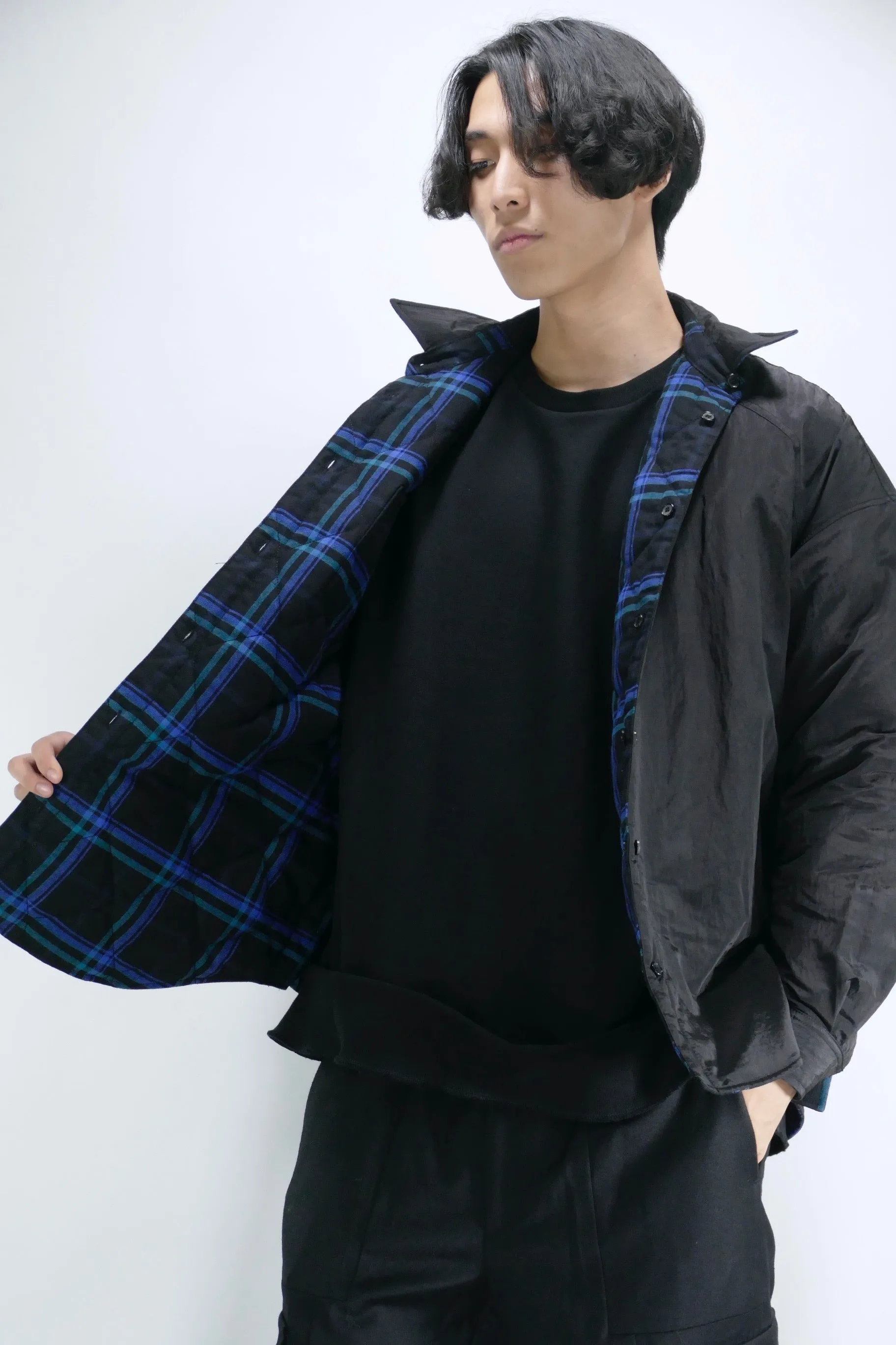 Juun.J Quilted Reversible Shirt - Blue