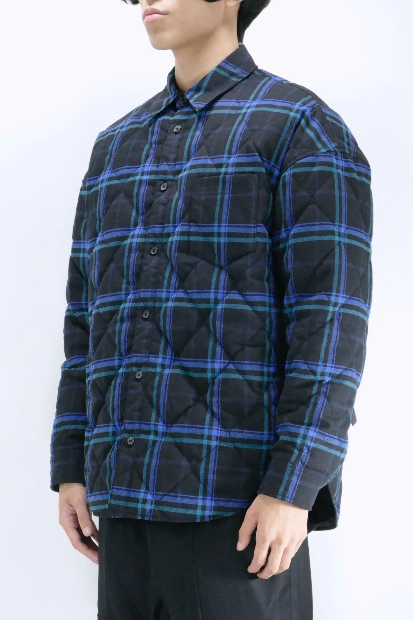 Juun.J Quilted Reversible Shirt - Blue