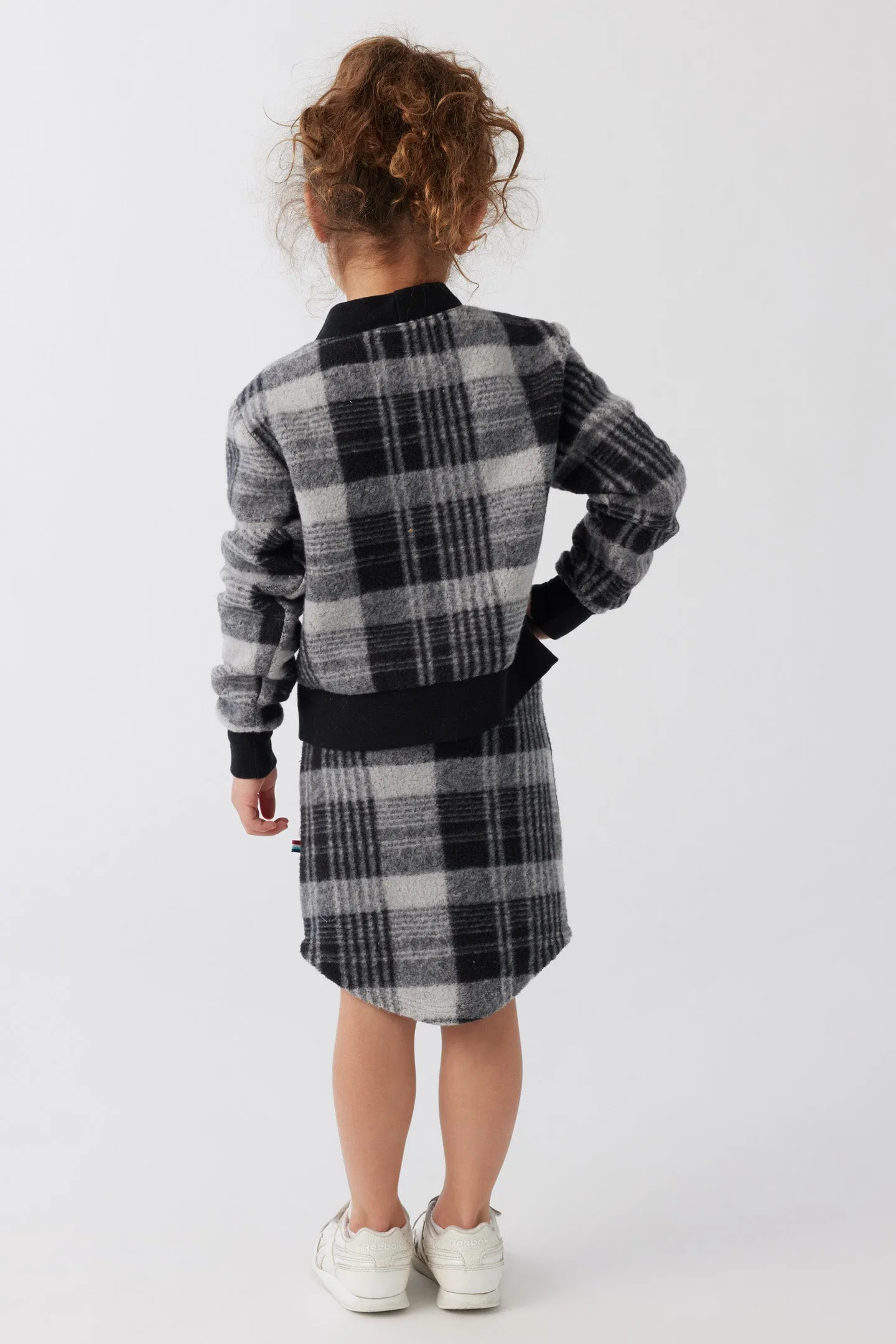 Kids Plaid Cardigan