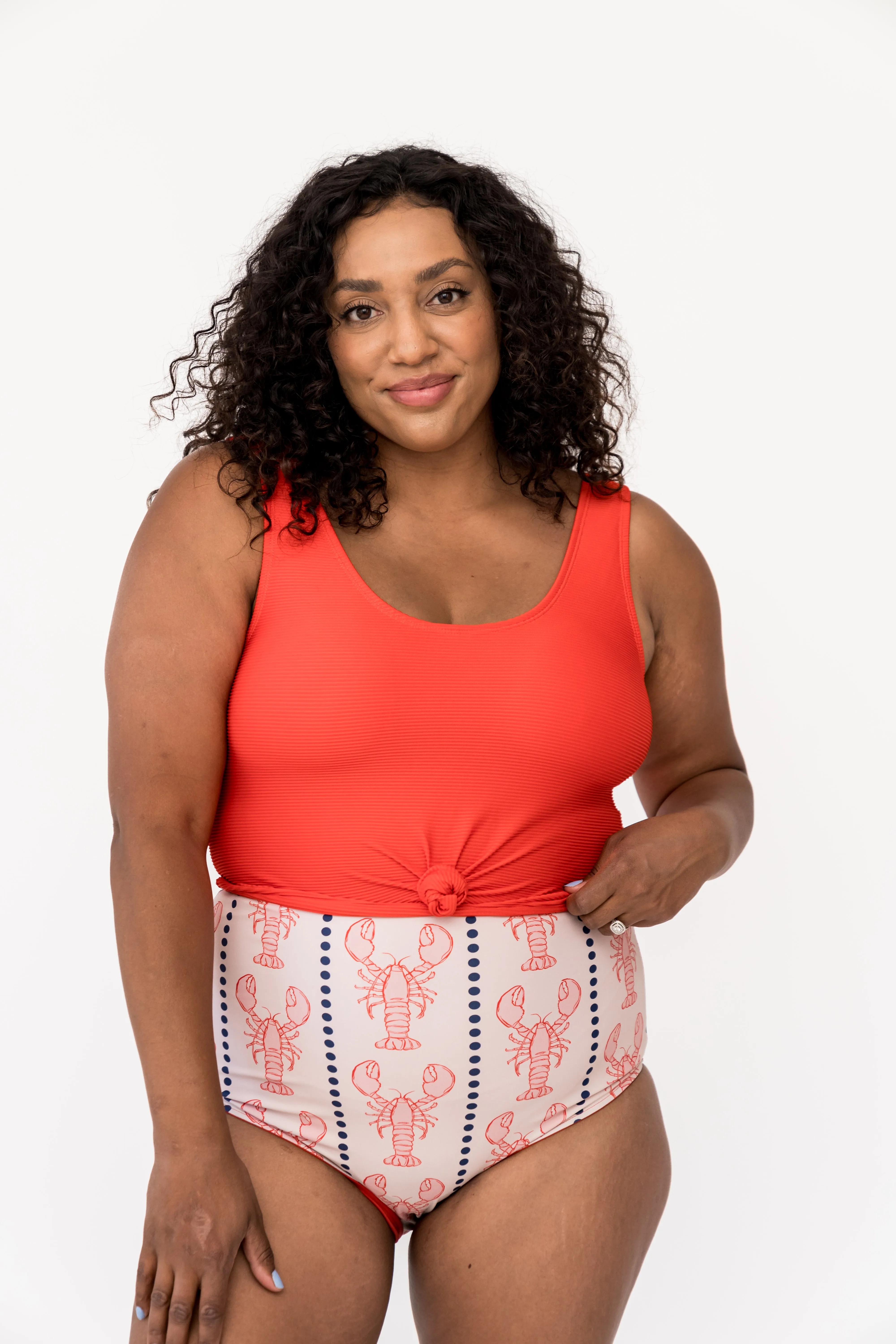 Leisure Reversible Bottom | Nautical Red Lobster