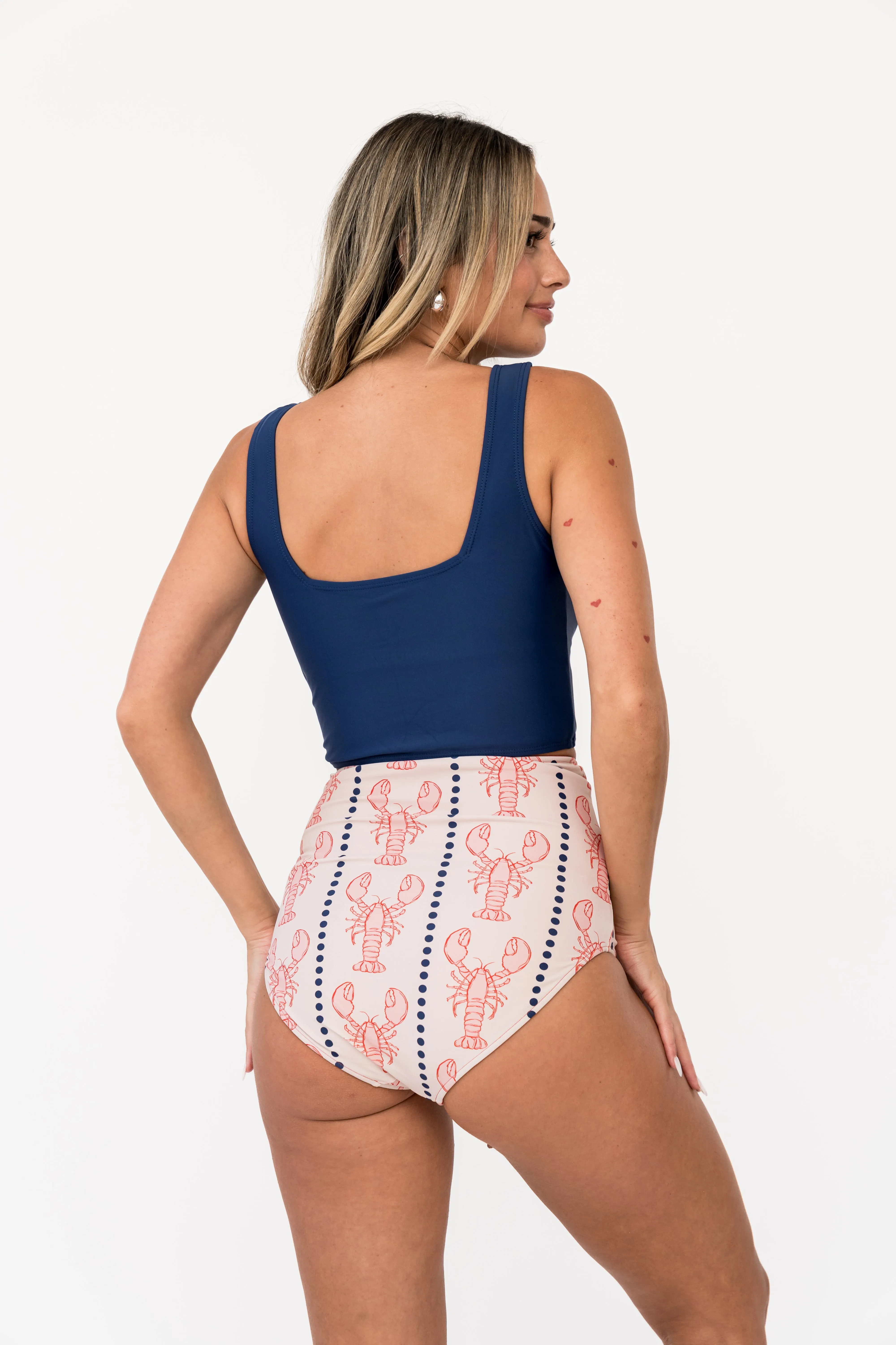 Leisure Reversible Bottom | Nautical Red Lobster