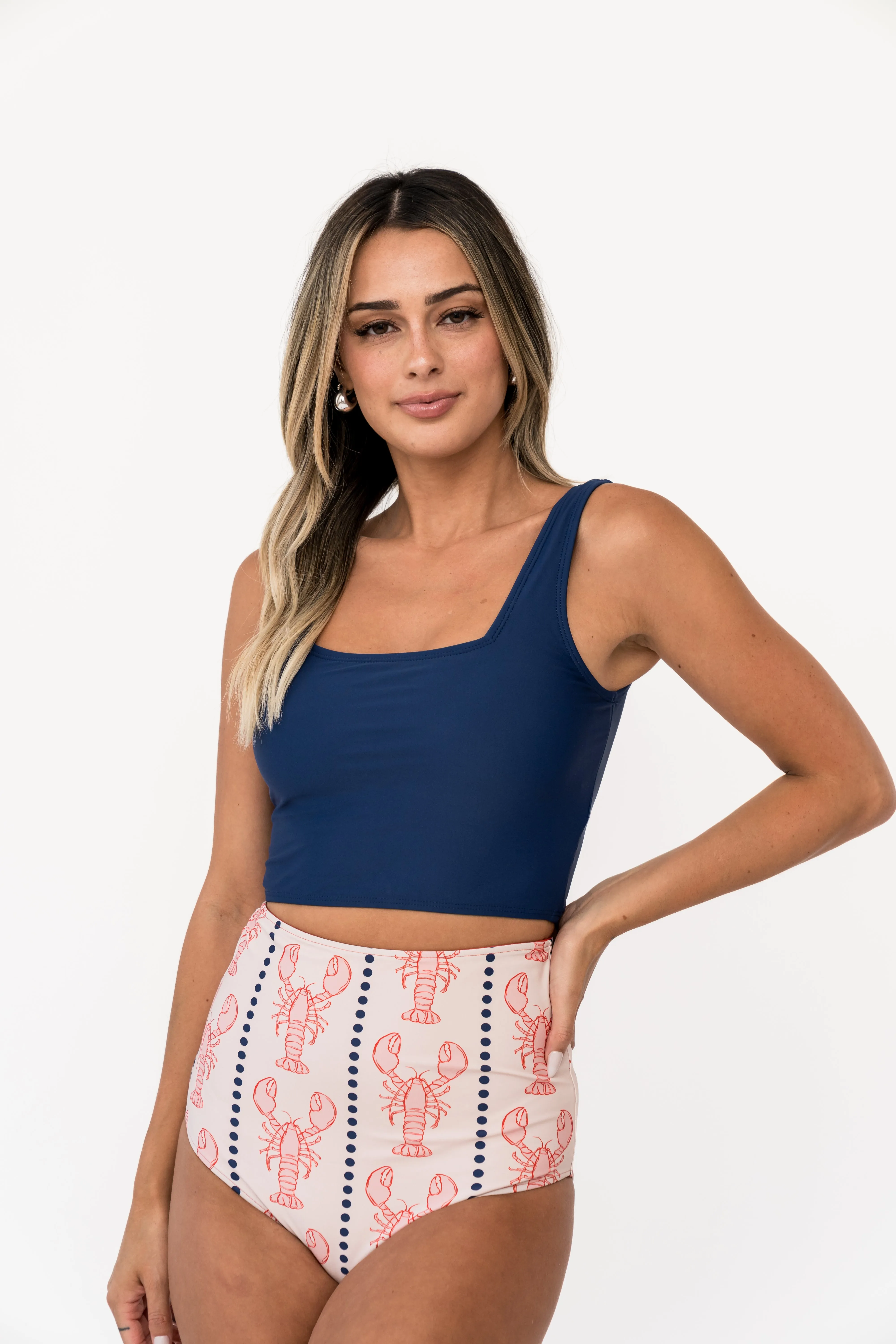 Leisure Reversible Bottom | Nautical Red Lobster