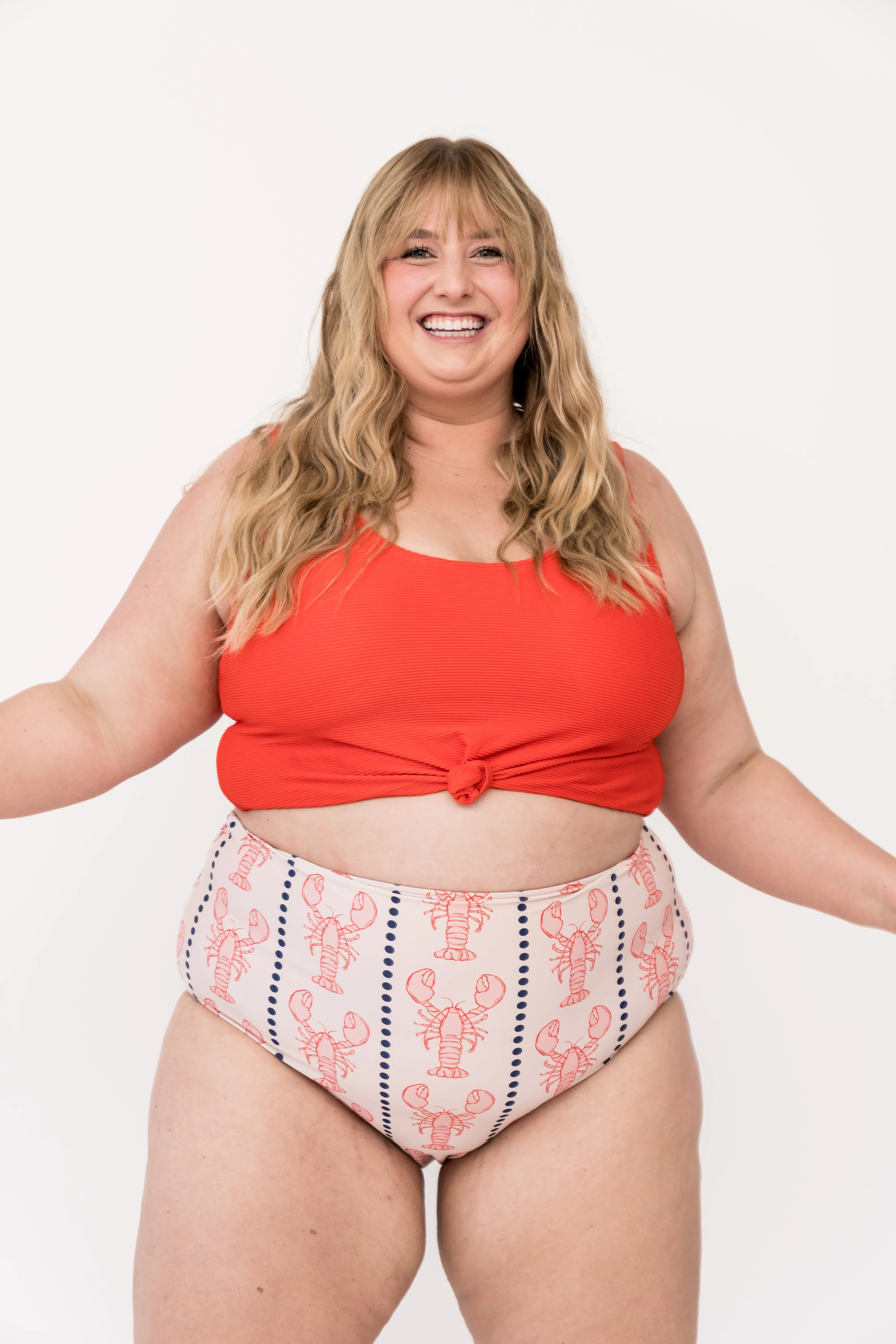 Leisure Reversible Bottom | Nautical Red Lobster