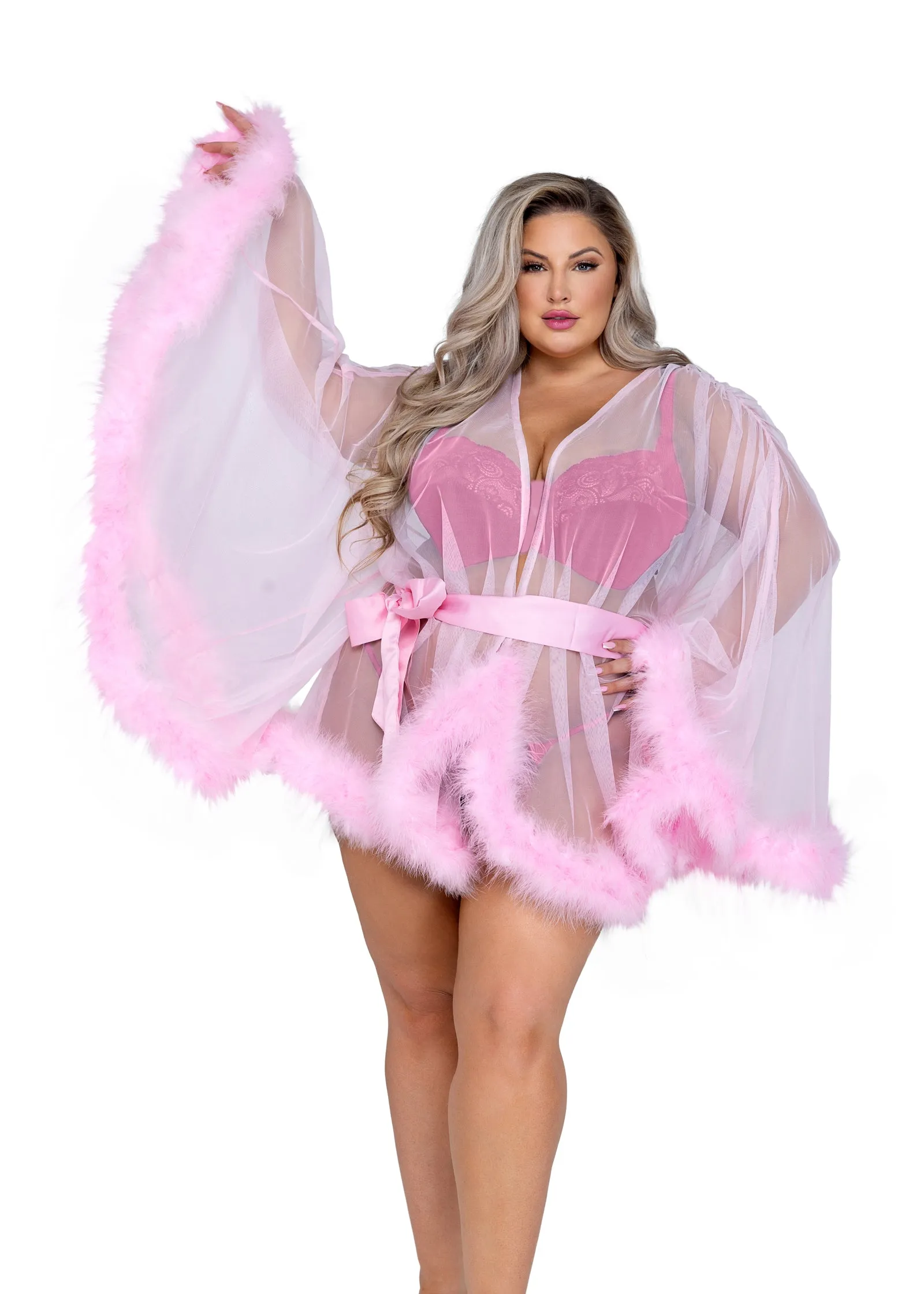 LI531 - Hollywood Glam Luxury Mini Robe