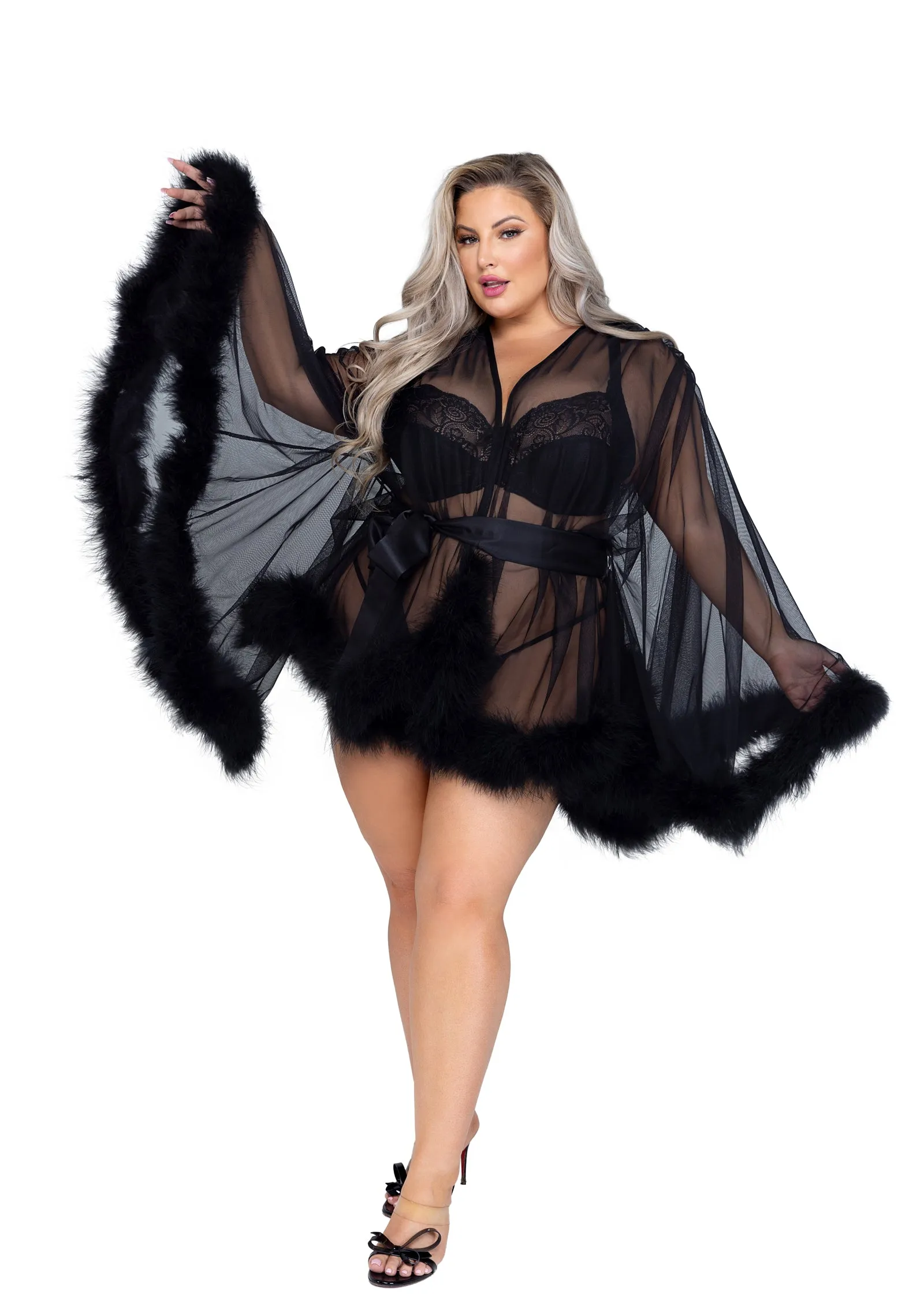 LI531 - Hollywood Glam Luxury Mini Robe