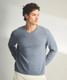 Lightweight Reversible Cashmere V-Neck Sweater