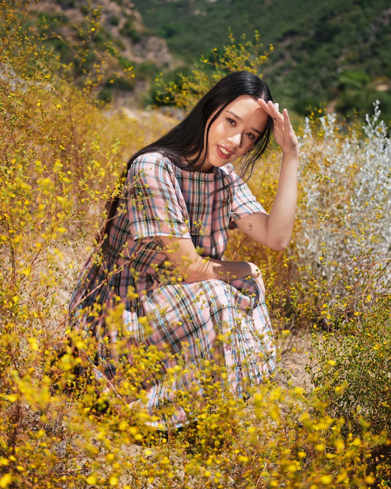 Little Bears Plaid Dress