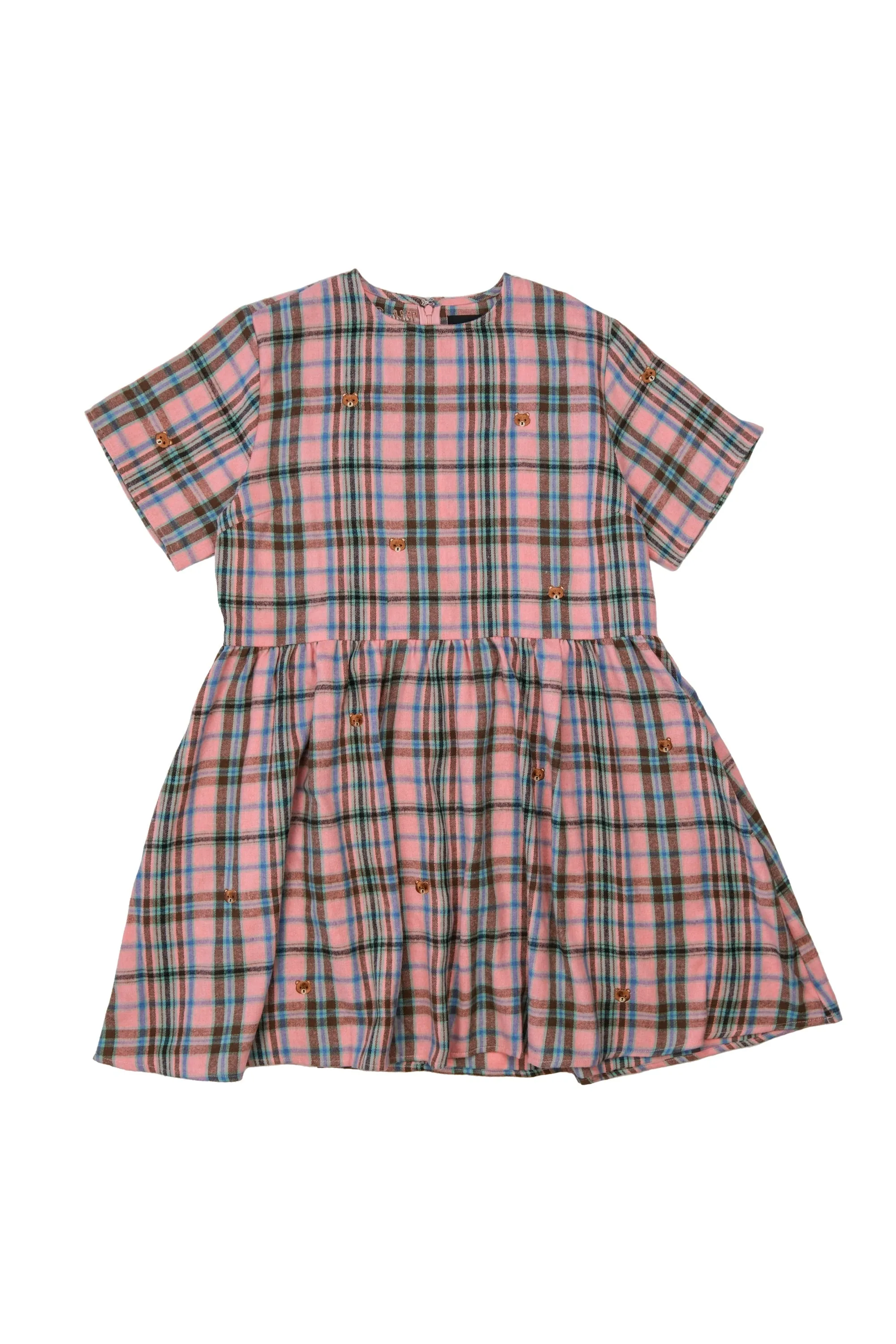 Little Bears Plaid Dress