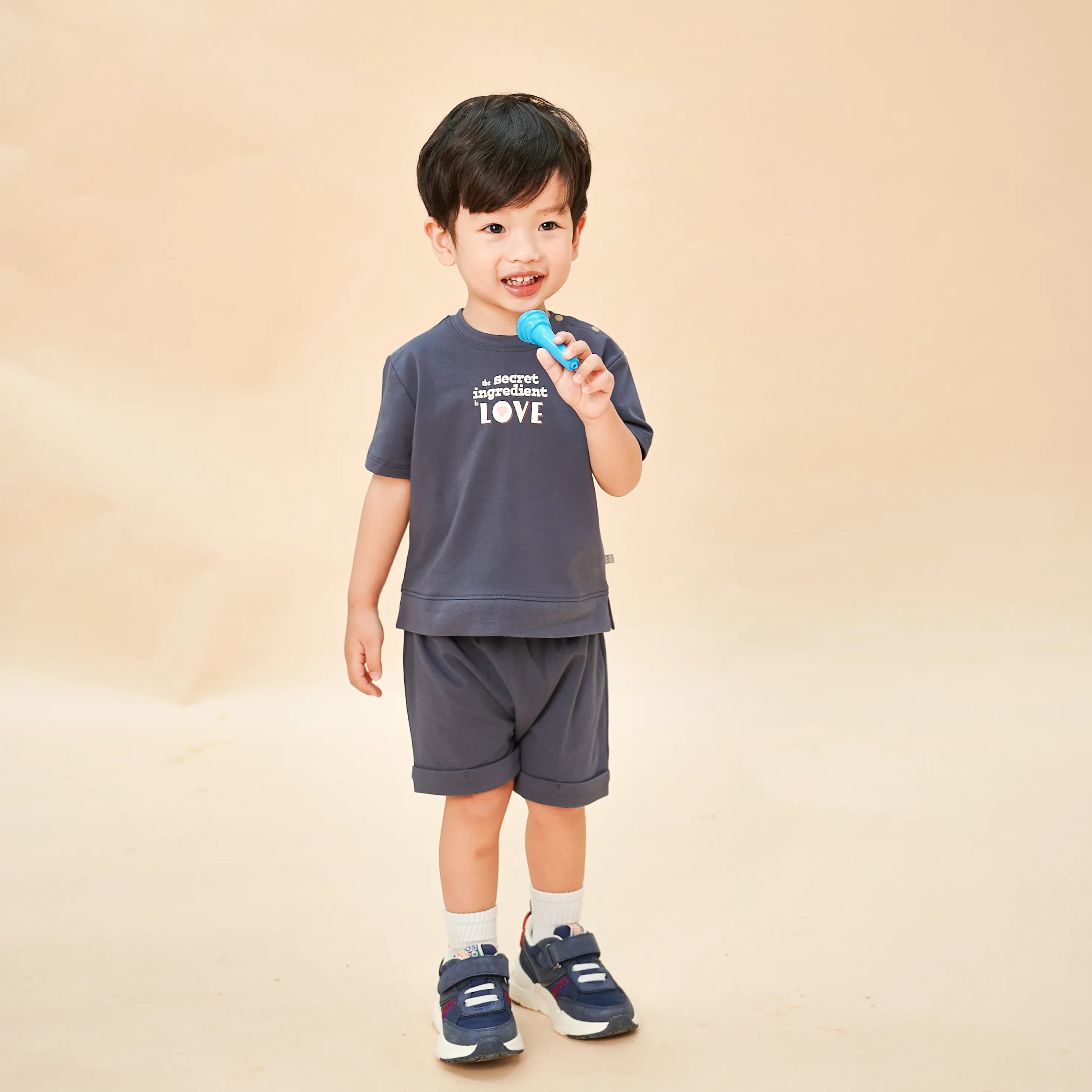 Little Foodie Baby Loose Fit T-Shirt (Blue)