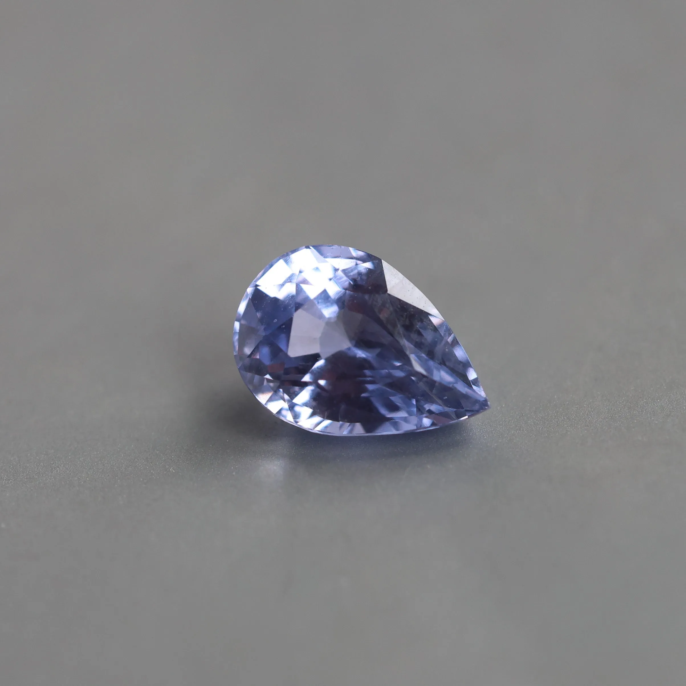 Loose 1.52 Ct Pear Purple Sapphire