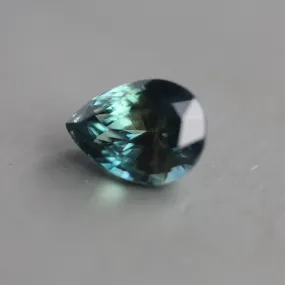 Loose 2.58 Ct Pear Teal Sapphire