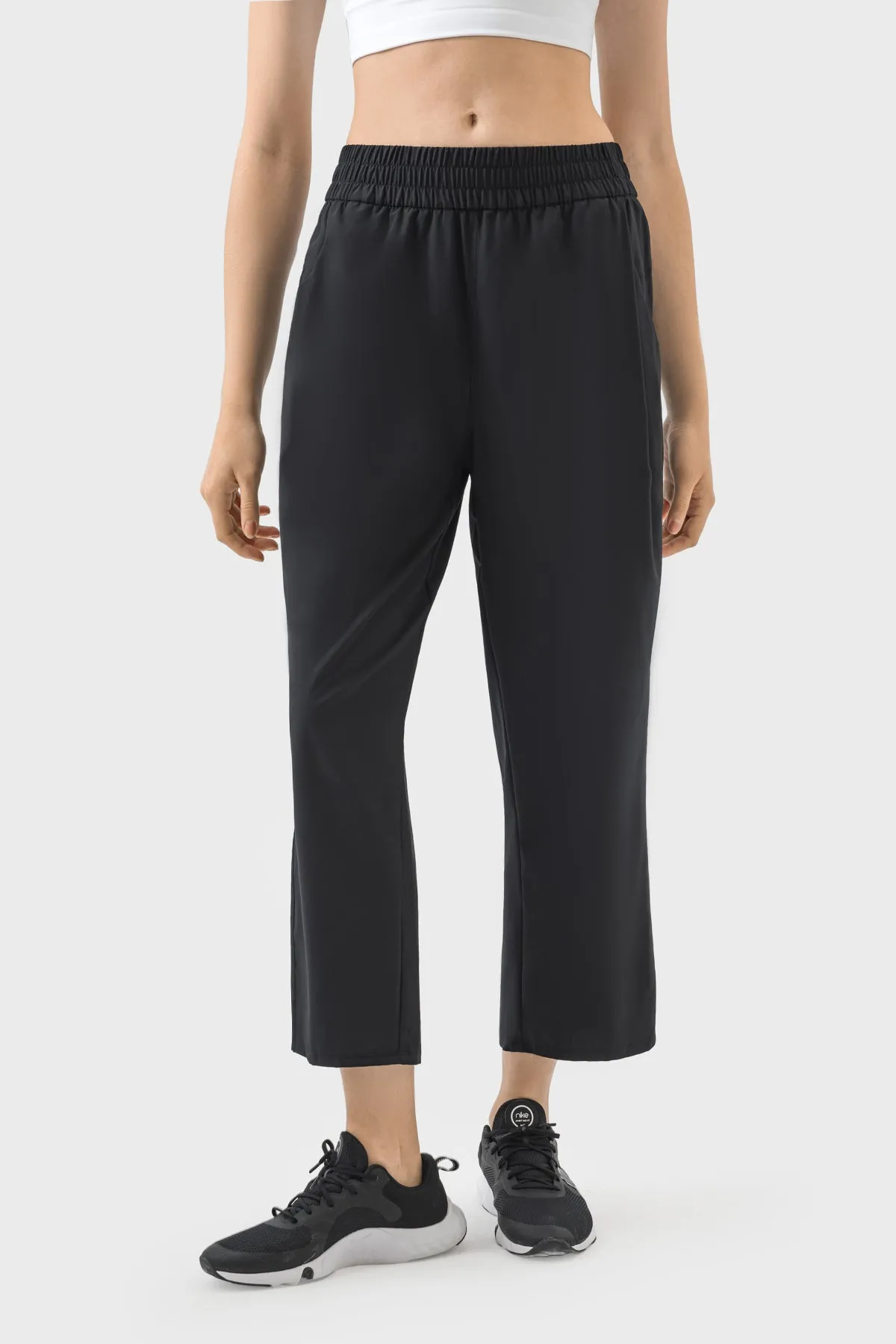 Loose Fit Quick-Dry Cropped Sports Pants