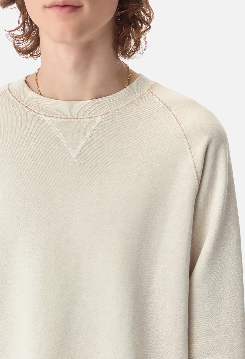 Loose Stitch Raglan Crew / Washed Dune