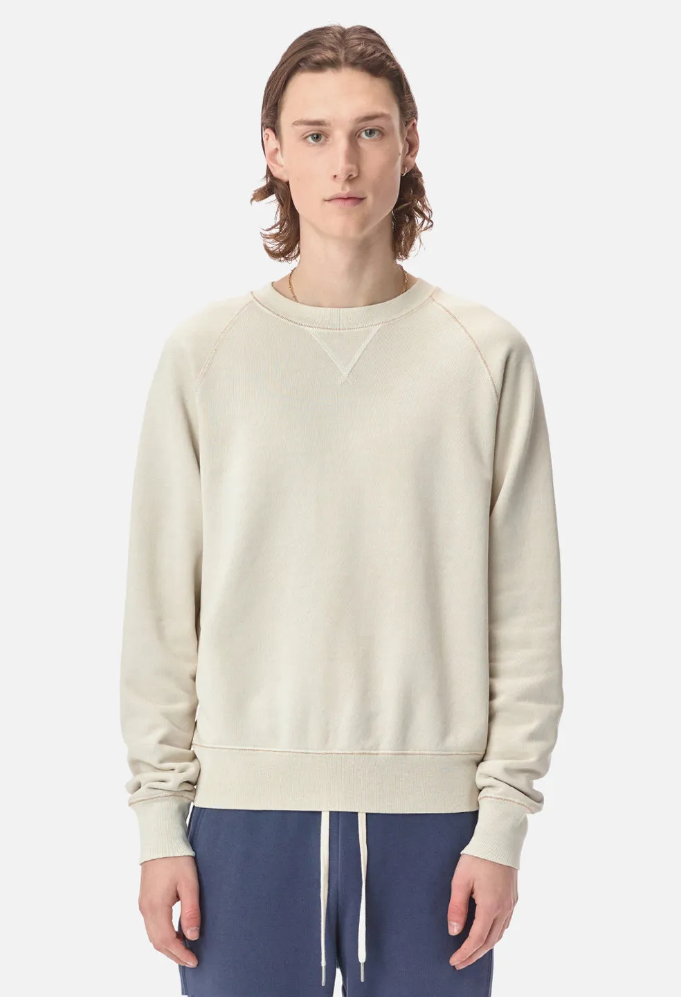 Loose Stitch Raglan Crew / Washed Dune