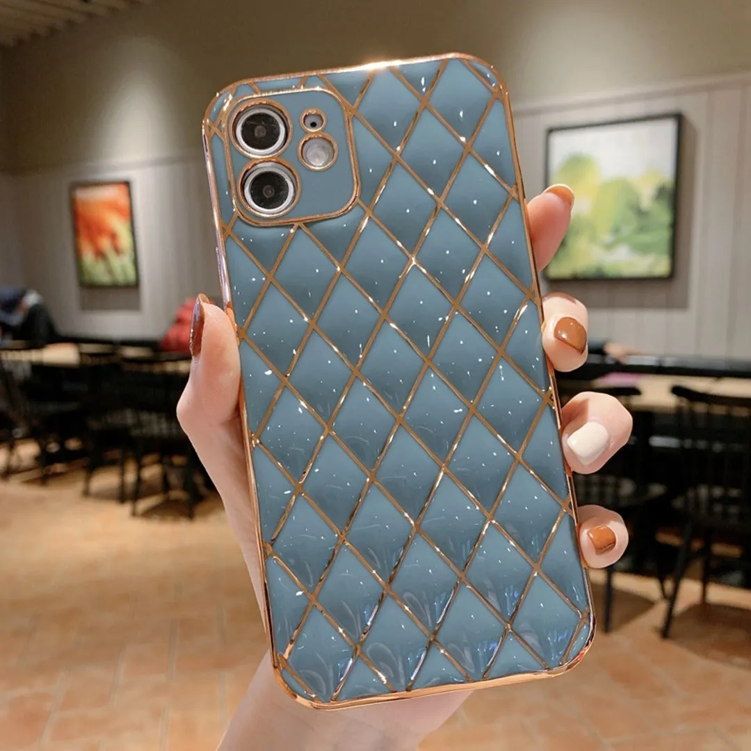 Luxury Diamond Bling Plating Soft TPU Case