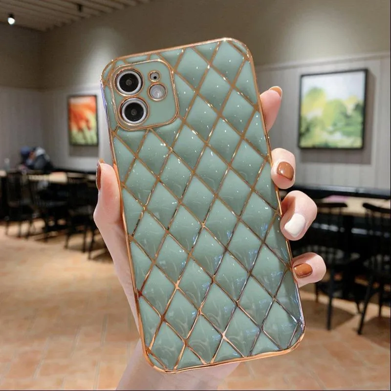 Luxury Diamond Bling Plating Soft TPU Case