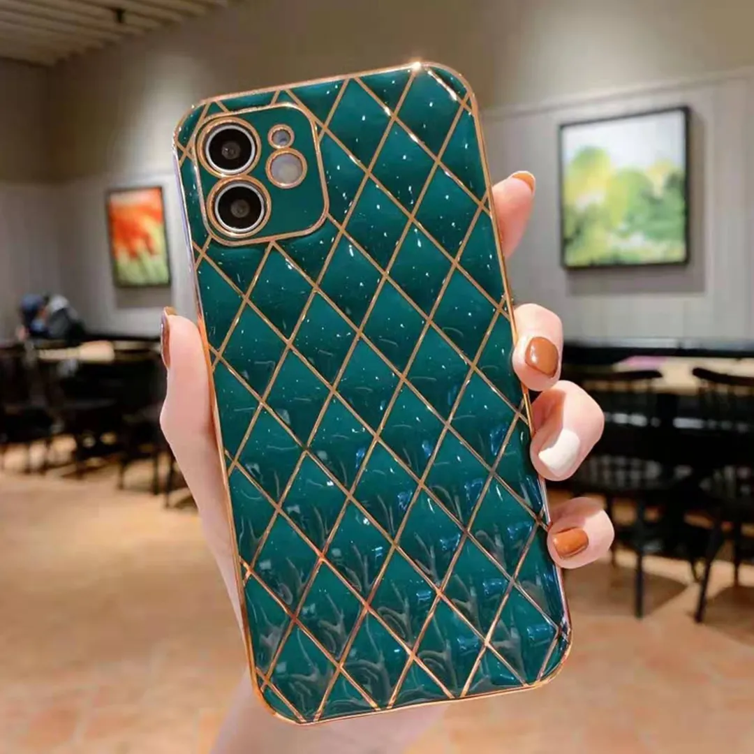 Luxury Diamond Bling Plating Soft TPU Case