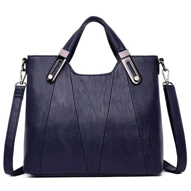 Luxury Faux Leather Tote Shoulder Bag