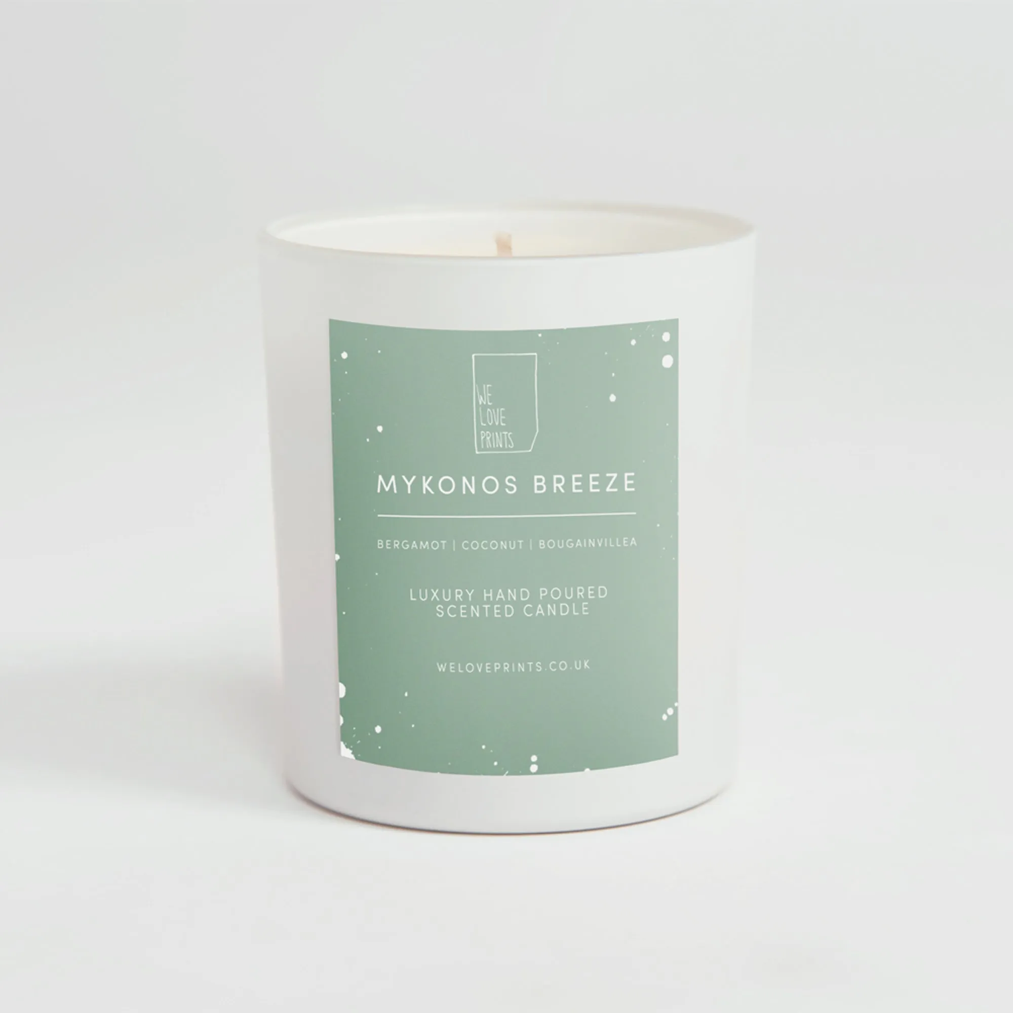 Luxury Hand-Poured Candle 'Mykonos Breeze'