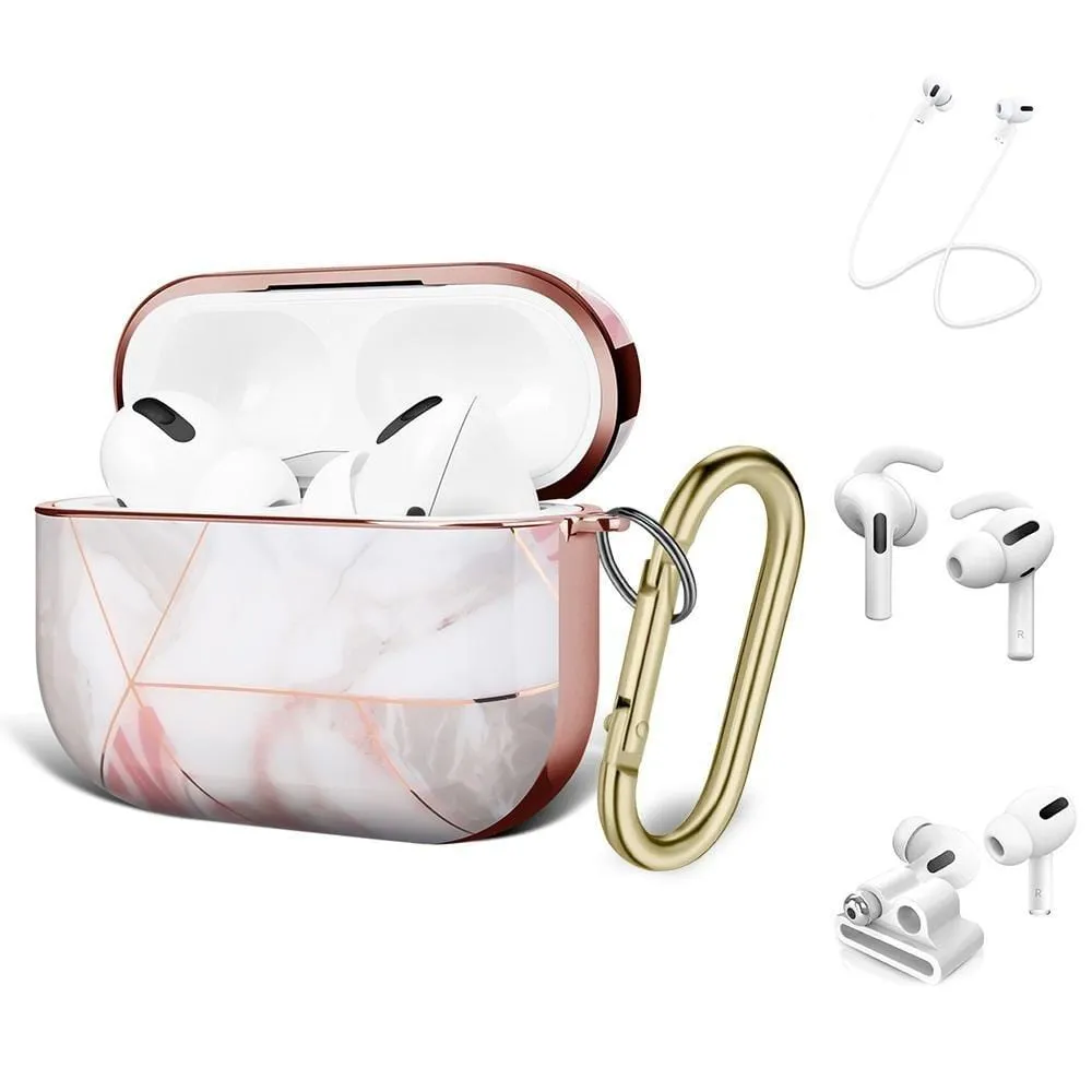 Luxury Rose Gold Marble Case - AirPods Pro (1st Generation)