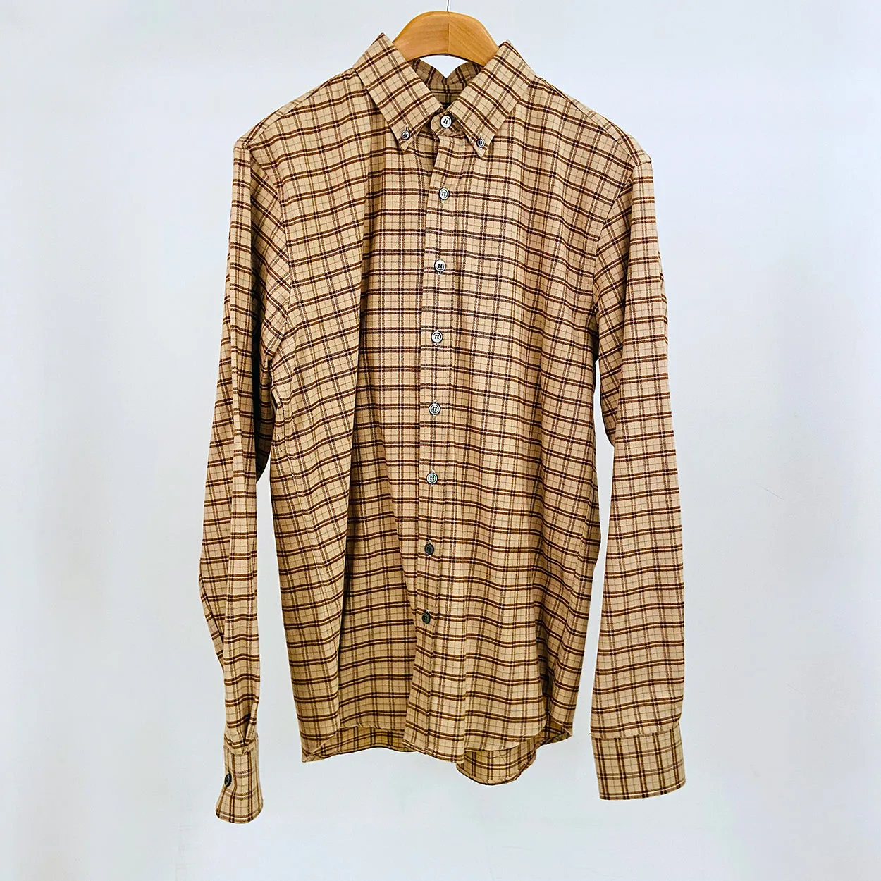 M - Chestnut Plaid Flannel Shirt