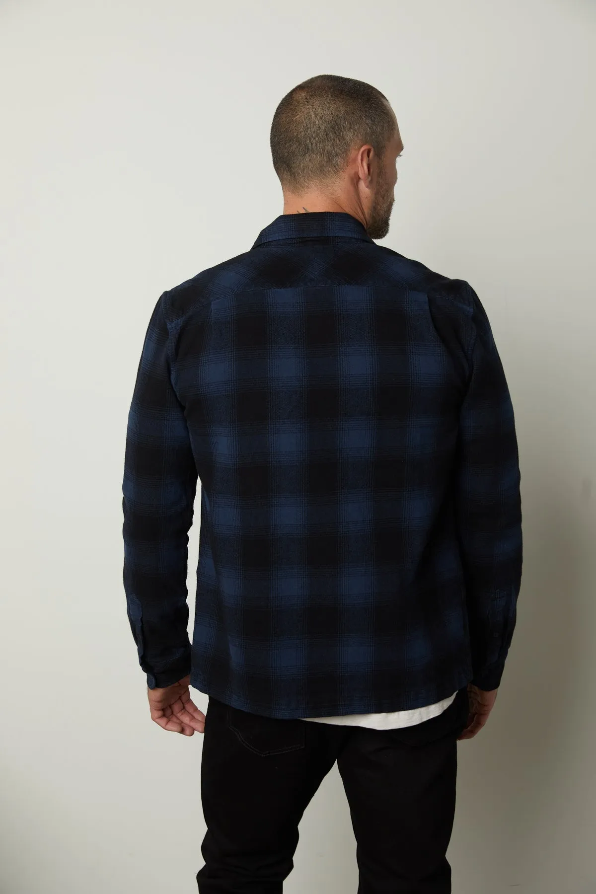 MARK ZIP-UP PLAID SHIRT