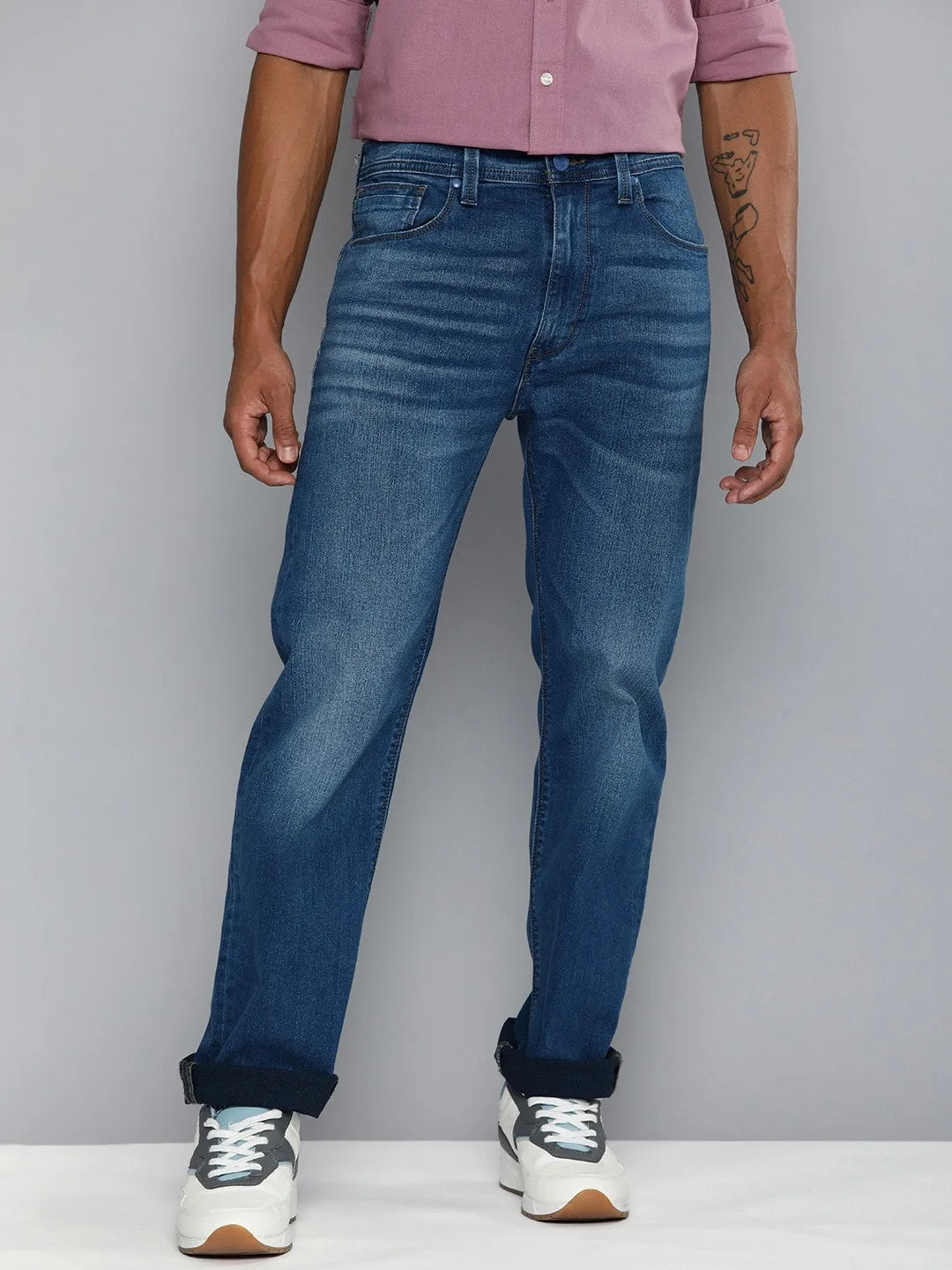 Men's 551 Blue Loose Straight Fit Jeans