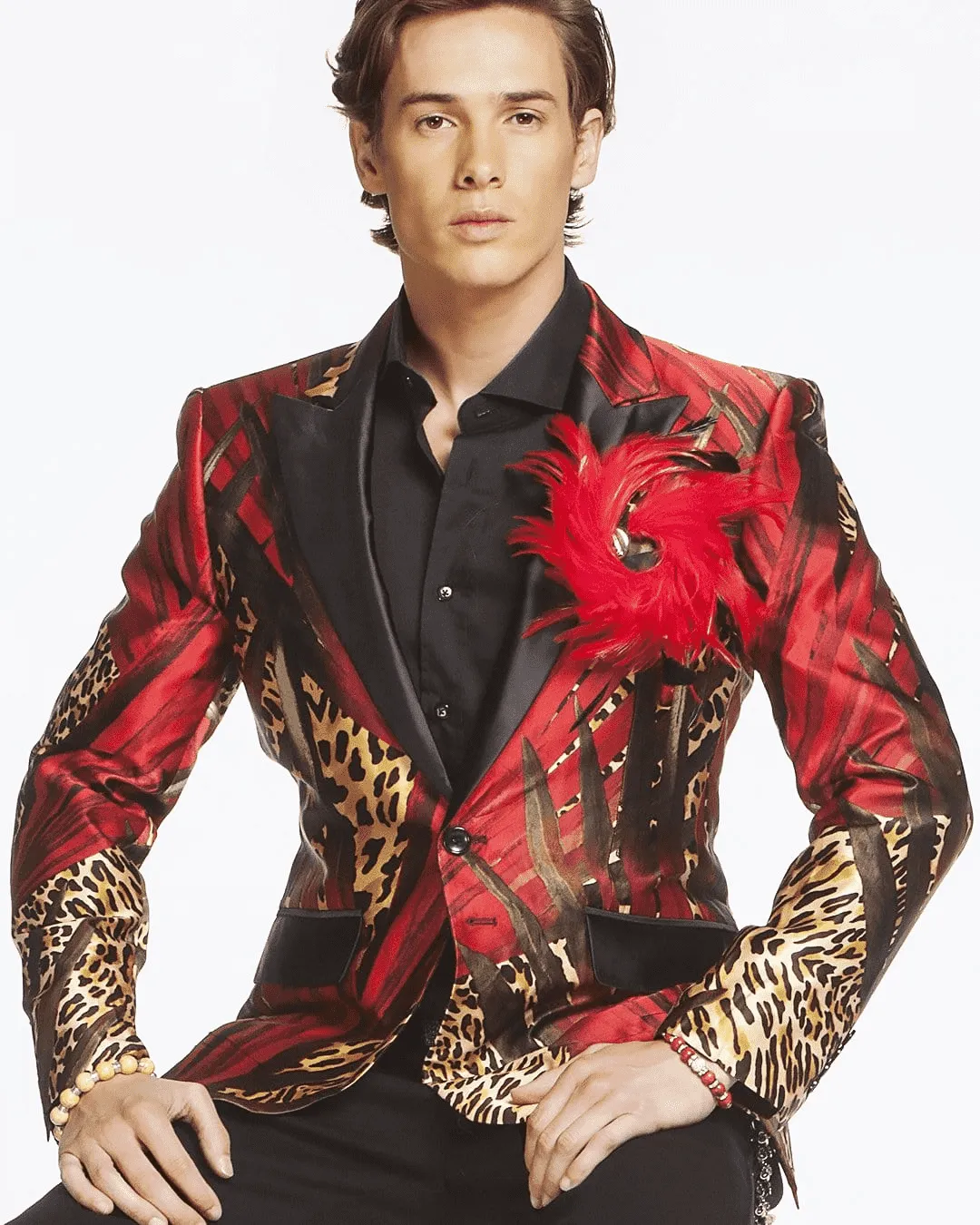 Men's Fashion Luxury Silk Blazer/Jacket Jungle