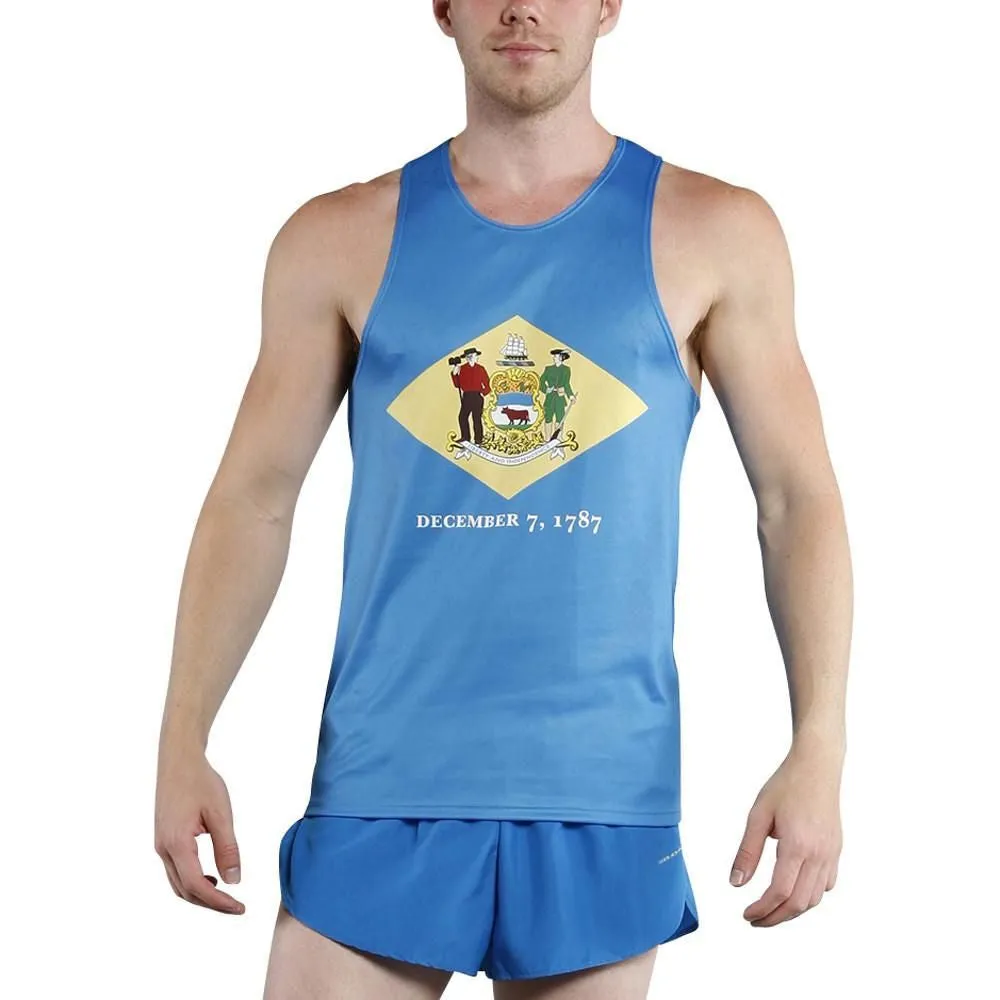 Men's Printed Singlet- Delaware