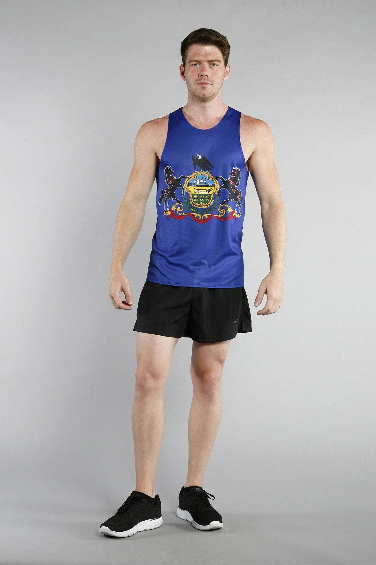 Men's Printed Singlet- Pennsylvania