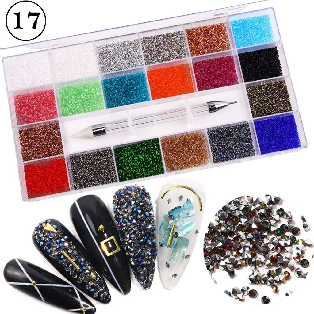 Multi Shaped Luxury Rhinestones Box Set