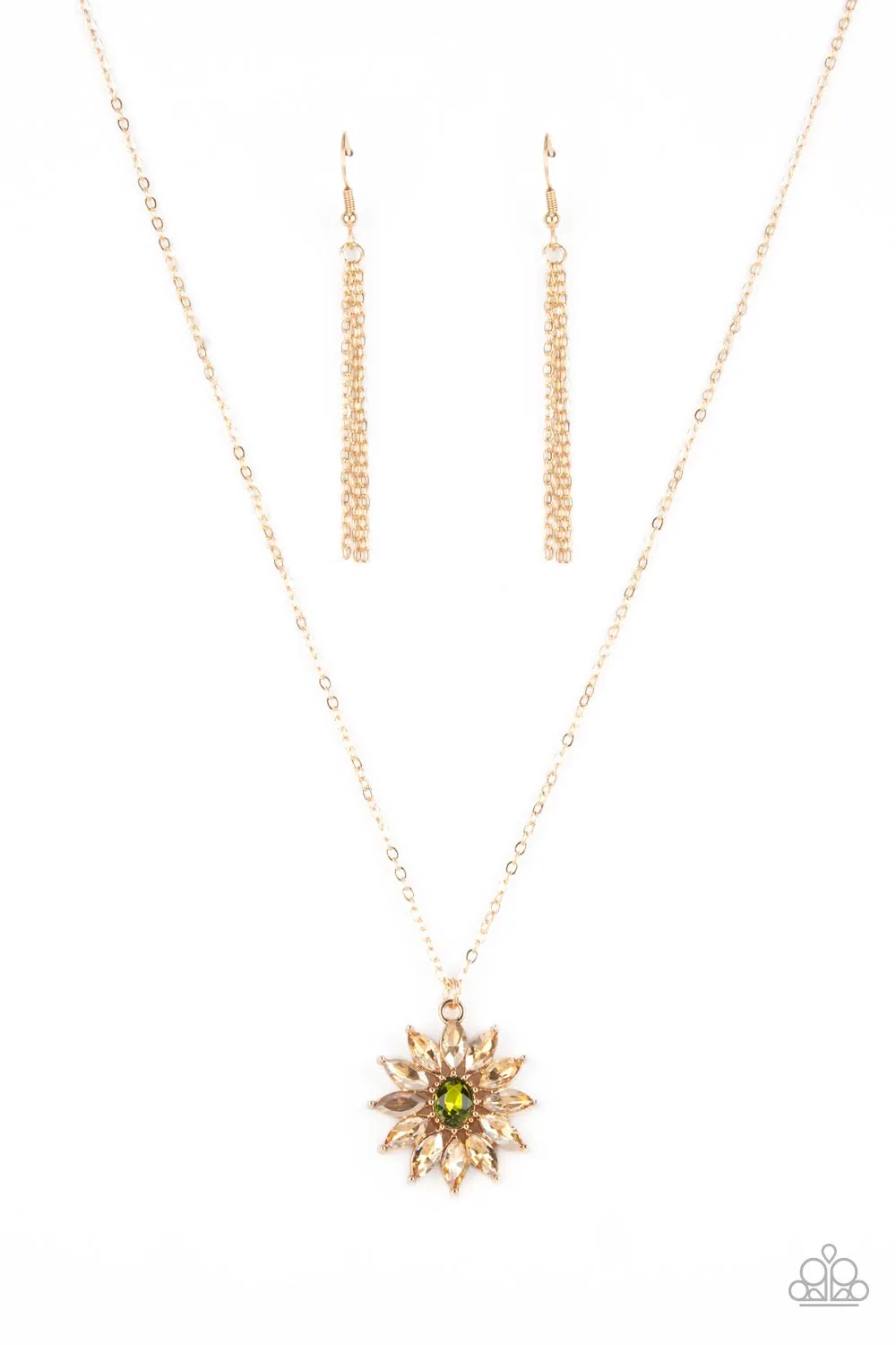 Paparazzi Formal Florals - Gold Dainty Necklace