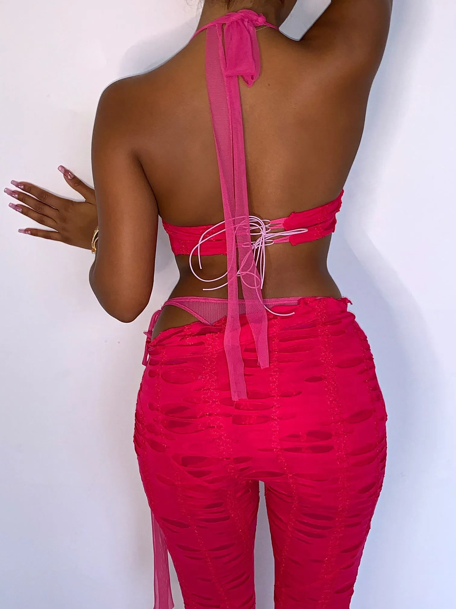 Pink Petrol Bralet (Handmade Collection)