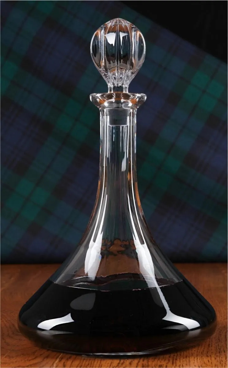 Plain Style Port Decanter, Engraved