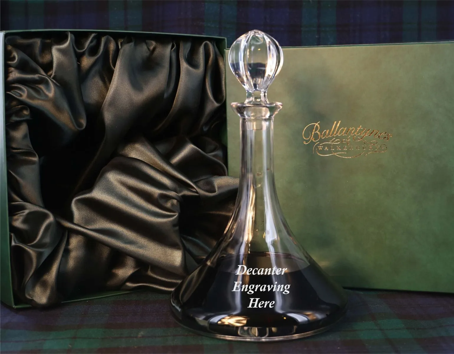 Plain Style Port Decanter, Engraved