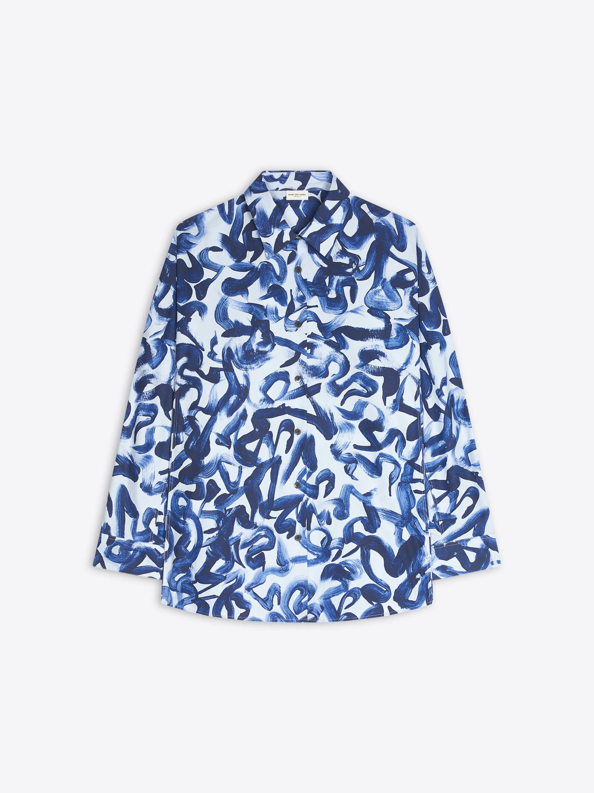 Printed cocoon shirt