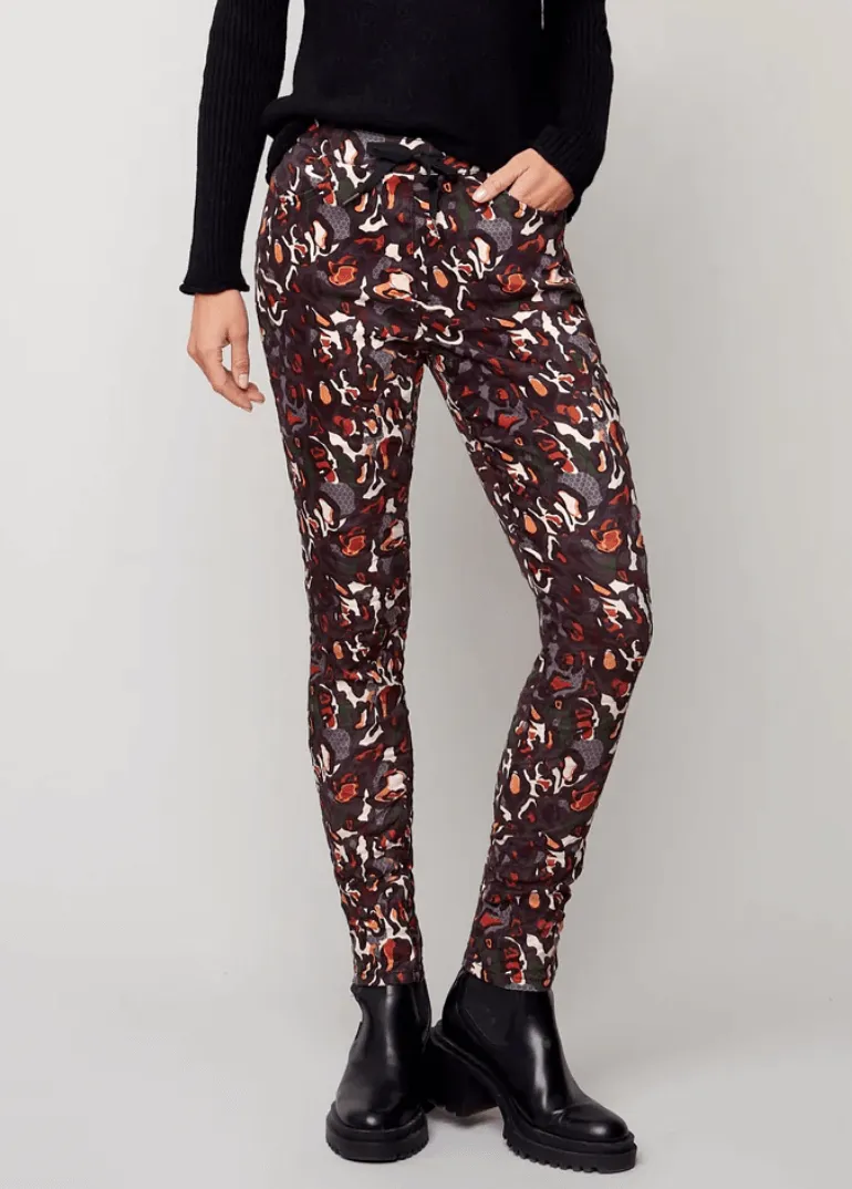 Printed Crinkle Jogger