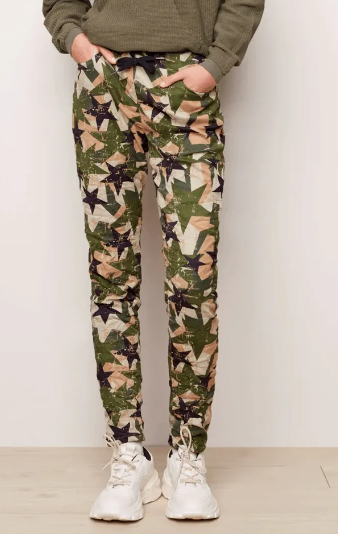 Printed Crinkle Jogger