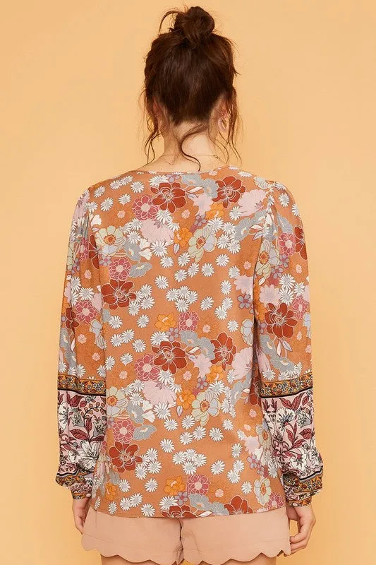 Printed Floral Blouse