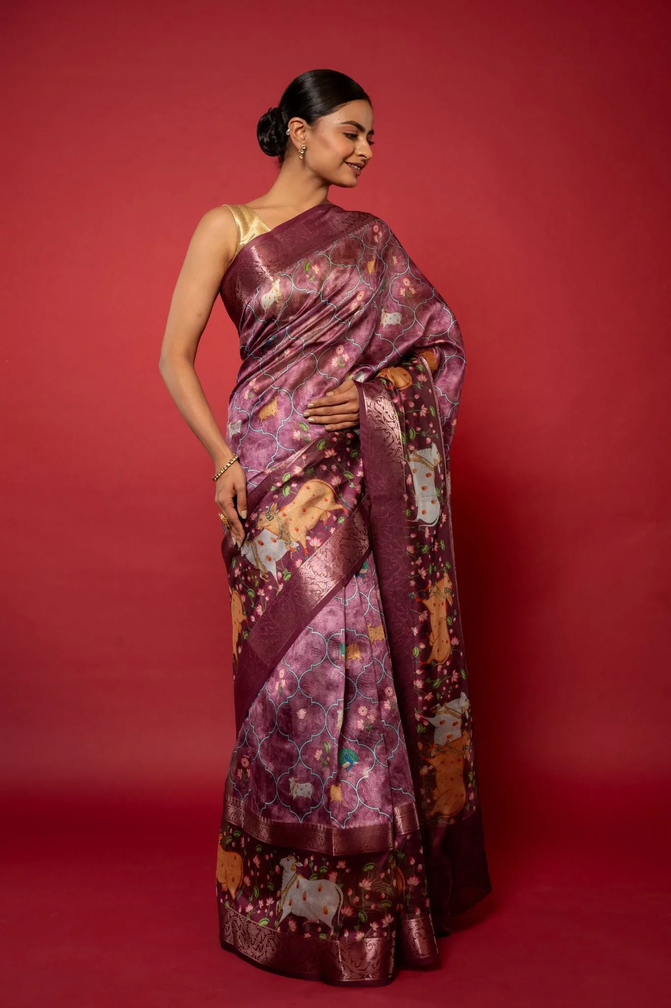 Printed Silk Saree