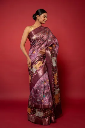 Printed Silk Saree